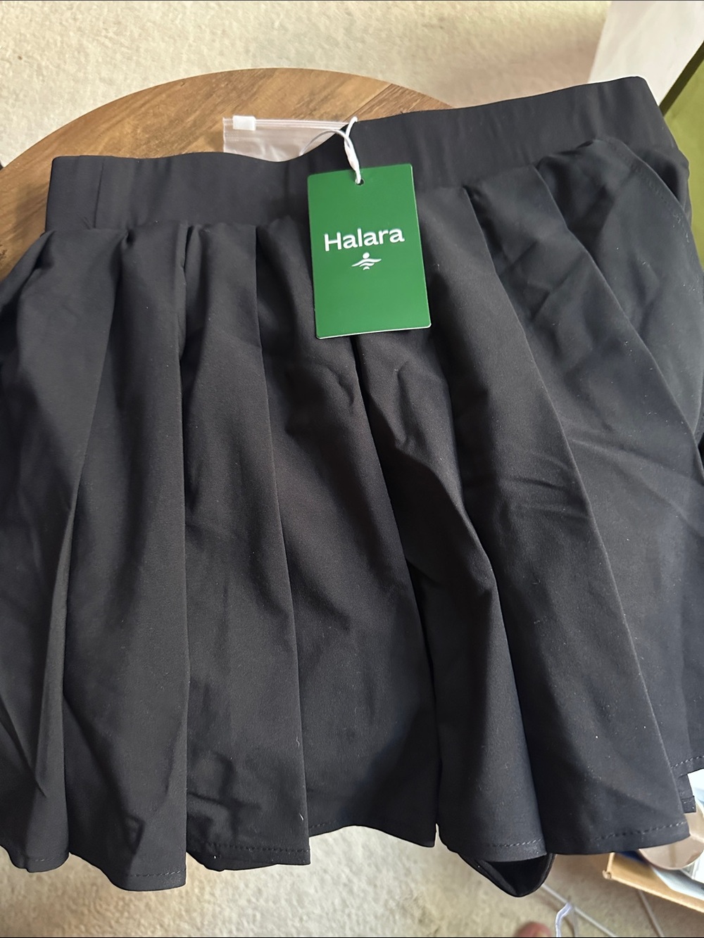 Black Halara Skort Sz Small New w Tag